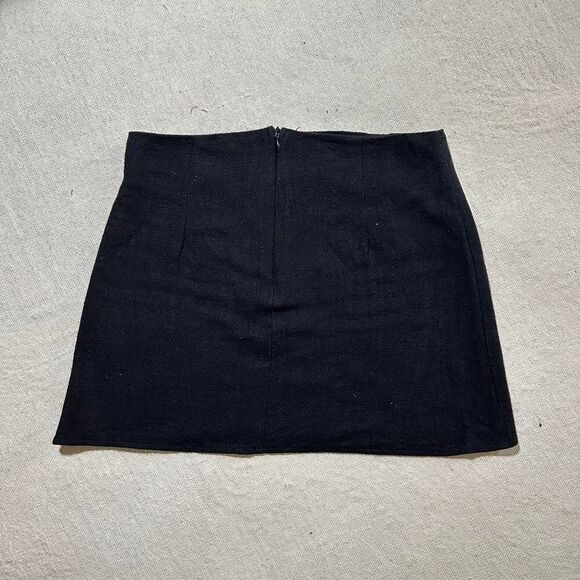 Princess Polly Black Mini Skirt with Zipper - Picture 2 of 5